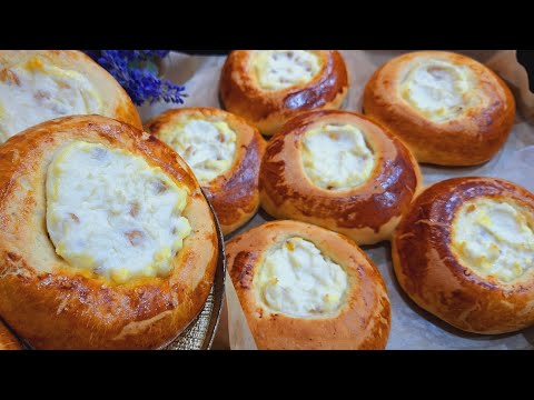 Видео: Vatruska.Kesmikli Bulka#vatruska#bulka#çörek#tastyfood#keşfet #быстрыйрецептпеченья 
