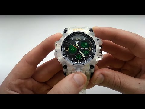 Видео: Часы SKMEI 1155b 1155 Watch обзор, настройка, инструкция на русском, отзывы, цена (как smael 1545)