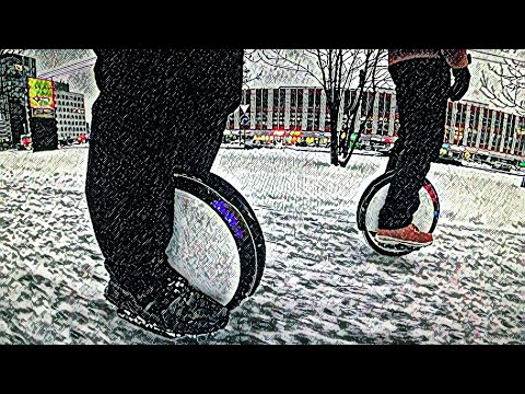 Видео: Какой пробег у ninebot one S2 зимой при температуре -11°С. Вес райдеров 120 и 65 кг.
