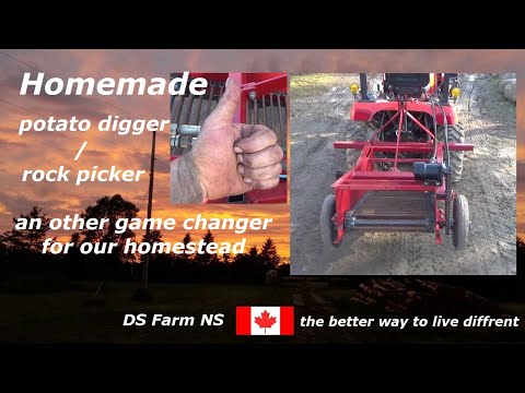 Видео: Самодельная картофелекопалка или камнеподборщик