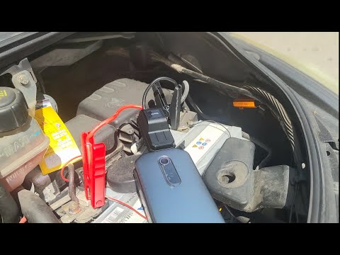 Видео: запуск двигателя с помощью jump стартера  baseus 12000 ампер-часов 1000 пусковой ток