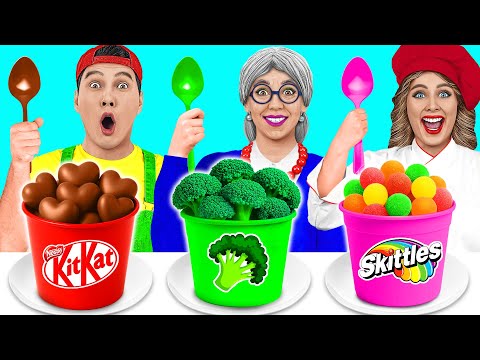 Видео: Кулинарный Челлендж: Я против Бабушки | Удивительные Кухонные Трюки от Friendly DO