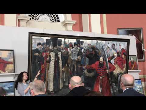 Видео: Защита диплома в Академии Художеств. Институт им. И.Е.Репина. 2019. Зорькин Илья. «Москва. 1698 год»