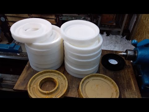 Видео: Изготовление формы из полиэтилена, токарная и фрезерная обработка.