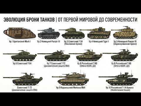 Видео: Каждый уровень танковой брони. От убивавшей экипаж до перехвата ракет
