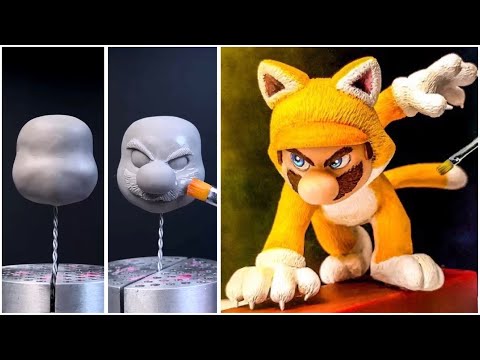 Видео: Сделать кота Марио из глины / Super Mario Bros. (2023) [kiArt]