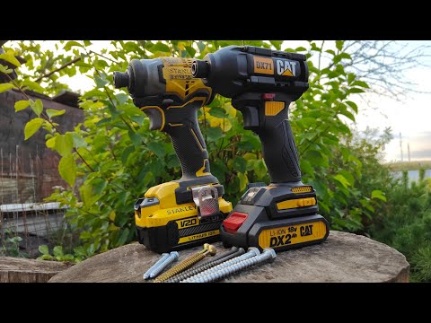 Видео: сравнение винтовертов CAT DX71 и Stanley Fatmax SFMCF810