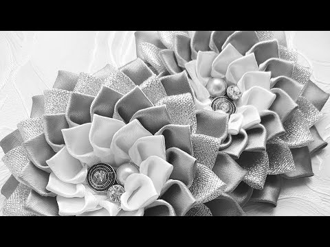 Видео: Нарядные школьные бантики из атласной ленты 2,5см/School fancy ribbon bows 2,5cm
