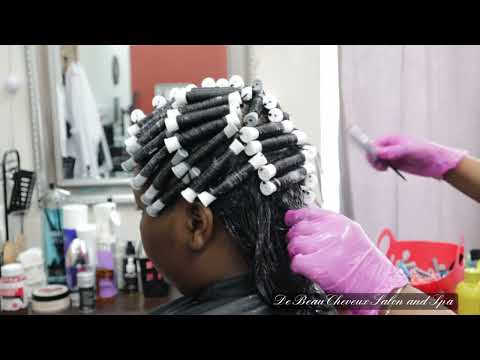 Видео: День преображения с помощью Jheri curl retouch! #jhericurl #debeauxcheveuxsalonandspa #преображение