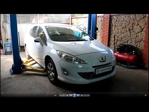 Видео: Посторонний звук в  работе двигателя замена приводного ремня на Peugeot 408 1,6 Пежо 408 2012 года