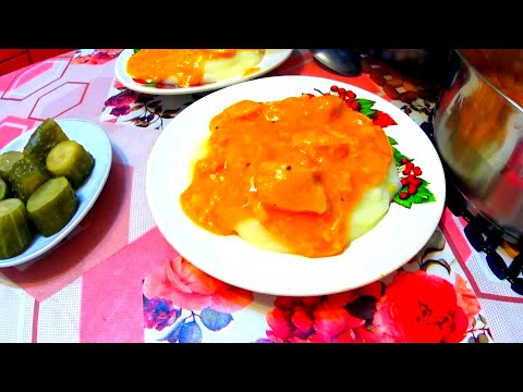 Видео: Живём в деревне. Подлива с мясом как в СССР! Покушать вкусно, чтобы согреться.