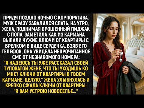 Видео: Придя поздно ночью с корпоратива, муж сразу завалился спать. На утро, жена, поднимая пиджак...