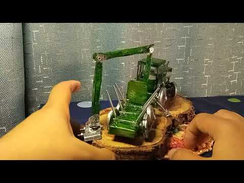 Видео: Green Tractor T-40 with a trailer-manipulator! Зелёный Трактор Т-40 и прицеп манипулятор ! 