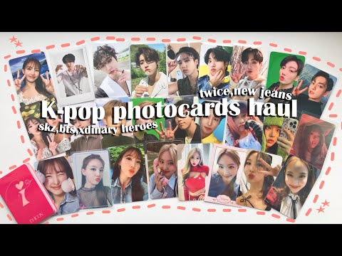 Видео: большая распаковка фотокарт stray kids, bts, xdinary heroes, twice,newjeans 💌 kpop photocards haul