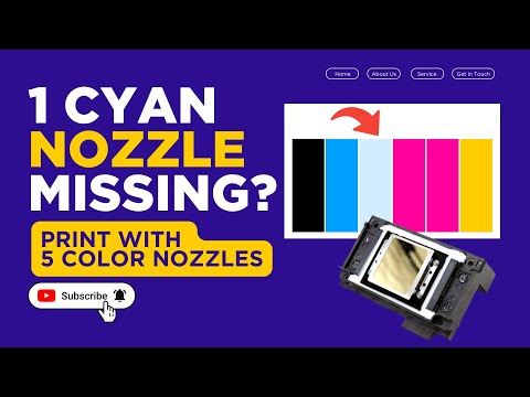 Видео: Отсутствует сопло голубого цвета? Как печатать с помощью пятицветных сопел?