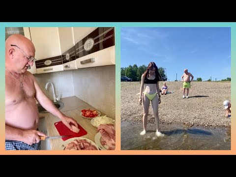Видео: Юрга/Река Томь/Шашлык от папы.