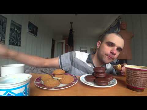 Видео: МУКБАНГ АСМР ОВСЯНОЕ ПЕЧЕНЬЕ / ChocoPie / АРАХИСОВАЯ ПАСТА / СГУЩЕНКА /КОФЕ / EATING ASMR Mukbang