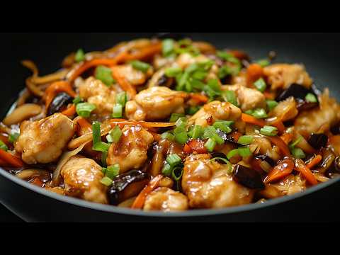 Видео: Я никогда не пробовал такой вкусный куриный с овощами в соусе! Это очень просто и вкусно!