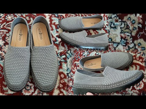 Видео: 300 li ipdan tufli to‘qiymiz. вяжем мужские туфли.