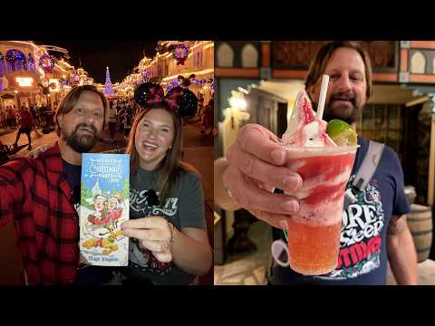 Видео: Веселая рождественская вечеринка Микки 2025 в Волшебном королевстве Диснея! | НОВЫЕ угощения и ещ...