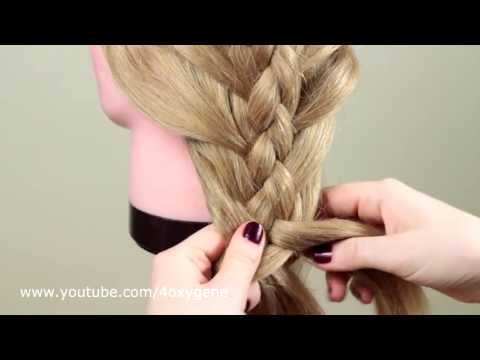 Видео: Косичка из 5 прядей. Плетение внутрь. Braid of 5 strands (inner braid)
