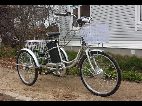 Видео: Трёхколёсный электровелосипед IZH - BIKE обзор  ИЖ - БАЙК