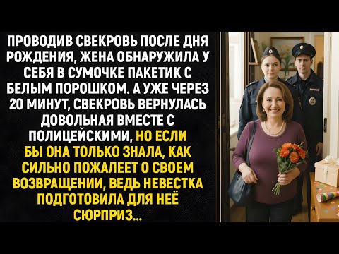 Видео: Проводив свекровь после дня рождения, жена обнаружила у себя в сумочке пакетик...