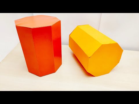 Видео: ВОСЬМИУГОЛЬНАЯ ПРИЗМА ИЗ БУМАГИ / КАК СДЕЛАТЬ ПРИЗМУ ИЗ БУМАГИ? ОБЪЕМНЫЕ ФИГУРЫ ИЗ БУМАГИ ДЛЯ ШКОЛЫ