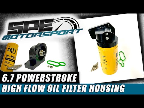 Видео: НОВЫЙ КОРПУС МАСЛЯНОГО ФИЛЬТРА SPE 6.7 Powerstroke ВЫСОКОГО ПРОХОДА С ФИЛЬТРАМИ CAT