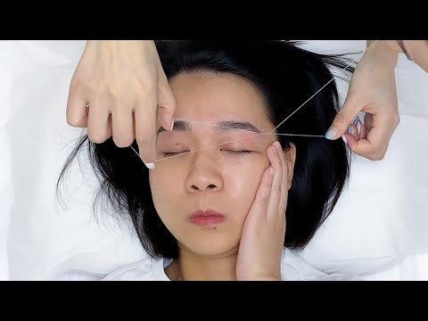 Видео: ASMR Идеальное оформление бровей