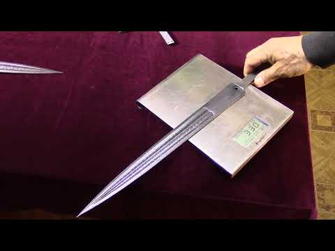 Видео: Кинжал в пару к шашке  В.И.Чапаева (артикул К-164) фирмы "Назаров и Калибр" (г. Иваново)