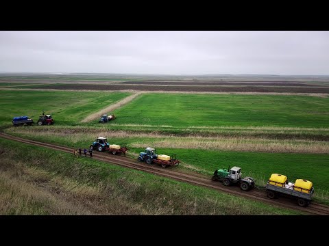 Видео: Караван уходит в туман... Тяжелая дорога на дальние поля...