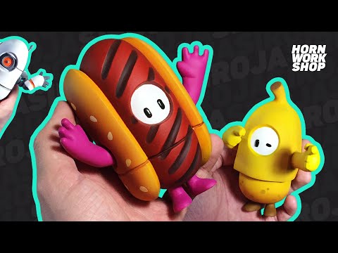 Видео: Леплю падающих ребят из Fall Guys / полимерная глина