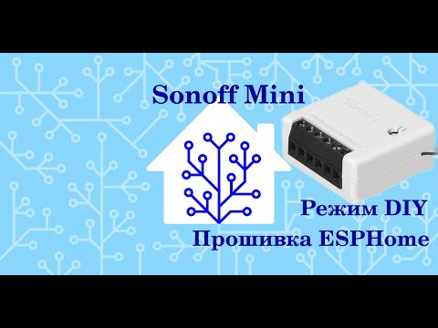 Видео: Sonoff Mini, режим DIY, прошивка на ESPHome