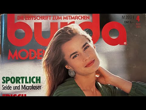 Видео: Листаем журнал Бурда моден ￼ апрель 1991 г. ￼