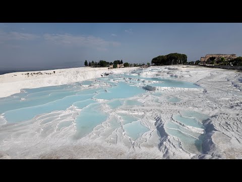 Видео: Экскурсия в Памуккале и Иераполис | Белоснежные травертины и античный город | Турция | Часть 6