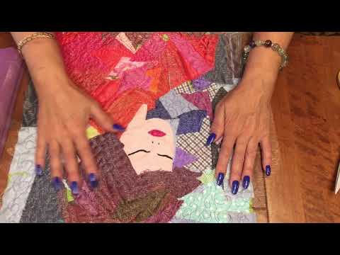Видео: ПОРТРЕТ ИЗ ЛОСКУТКОВ/АРТ ТЕКСТИЛЬ/PATCHWORK/ART QUILT