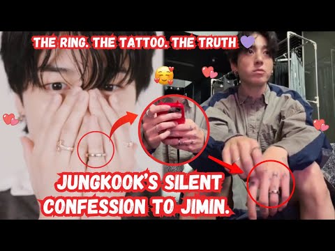 Видео: Чонгук наконец-то перестал это скрывать 💍 Кольцо, татуировка и его любовь к Чимину раскрыты! 💜