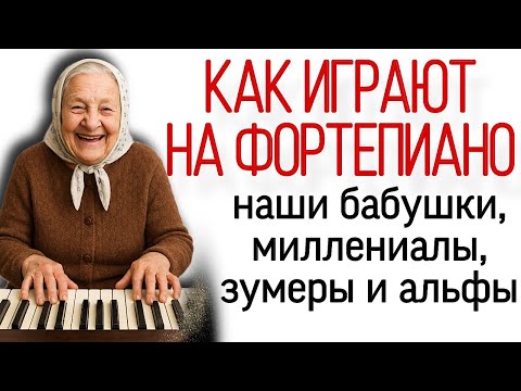 Видео: Теория поколений и уроки фортепиано: как занимаются бумеры, миллениалы, зумеры и альфы.	