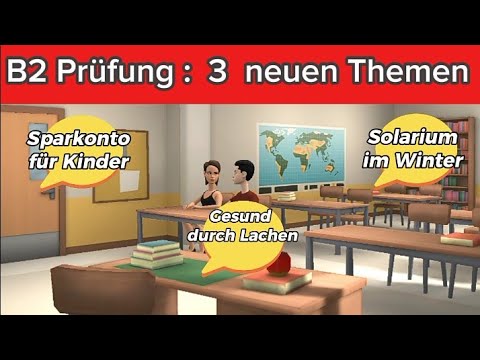 Видео: Устный экзамен Telc B2 — Обсуждение — Здоровье через смех — Сберегательный счёт для детей — Соляр...