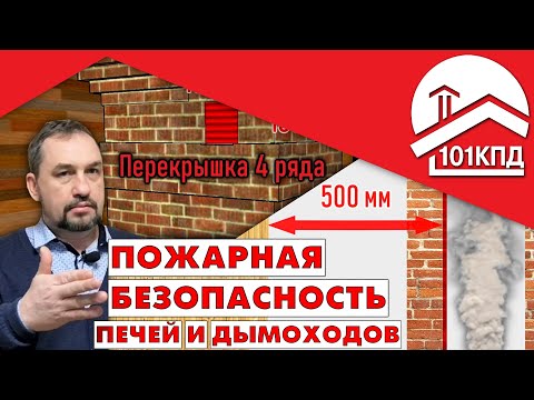 Видео: Пожарная безопасность печей и дымоходов. Все правила и нормы устройства