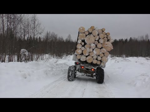 Видео: Прицеп поломался. Песчанка. Урал лесовоз.