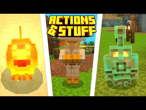 Видео: Все СОВЕРШЕННО НОВЫЕ функции в Actions & Stuff 1.6 (Minecraft Bedrock)