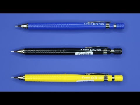 Видео: Pilot H-323, H-325, H-327 обзор механического карандаша  | ProPencils
