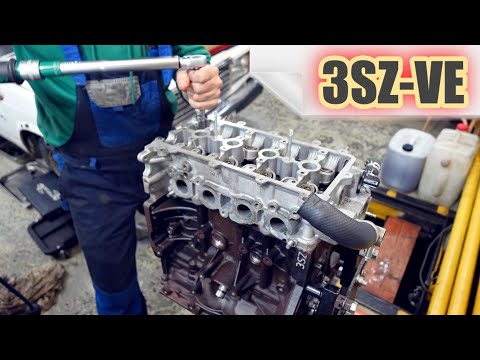 Видео: 3SZ-VE затяжка ГБЦ Toyota Rash.