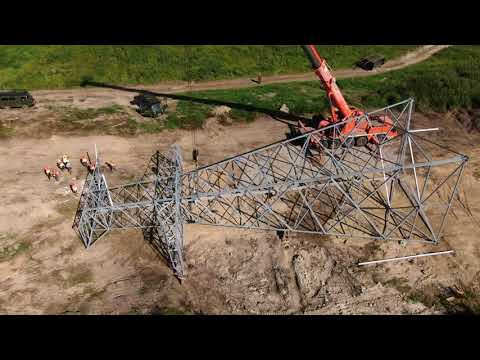 Видео: Установка металлической опоры