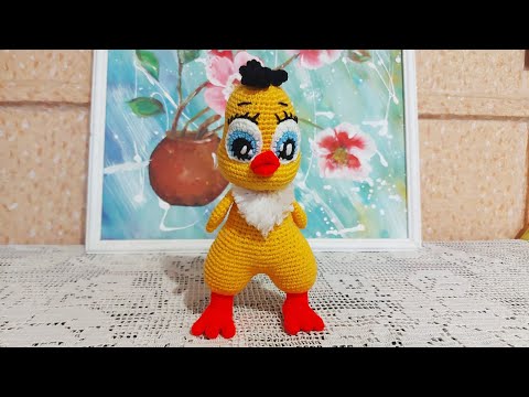 Видео: Цыпленок крючком | Игрушка за пару часов | Как связать цыпленка?