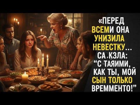 Видео: «С такими как ты мой сын только временно!» — крикнула она при гостях. А утром временными оказались 
