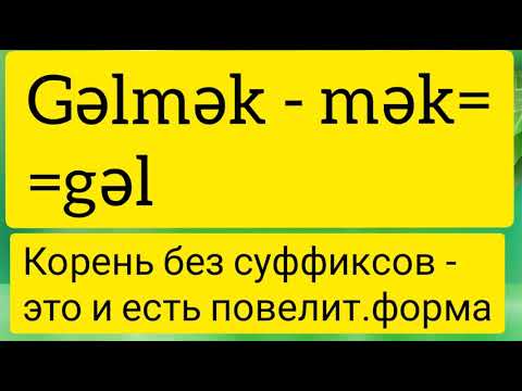 Видео: Азербайджанский язык. 12 урок. Винительный и исходный падежи. Повелительное наклонение.