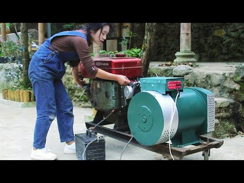 Видео: Гениальная девушка ремонтирует сломанный генератор и серьезно повреждена!